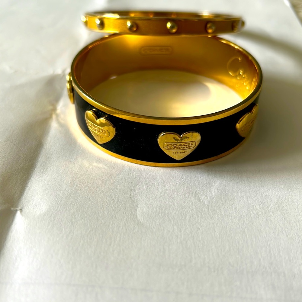 Coach bracelets. So fun and easy looking, but classy and chic at the same time.